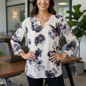 Violet + Claire Floral Top Sz XL
